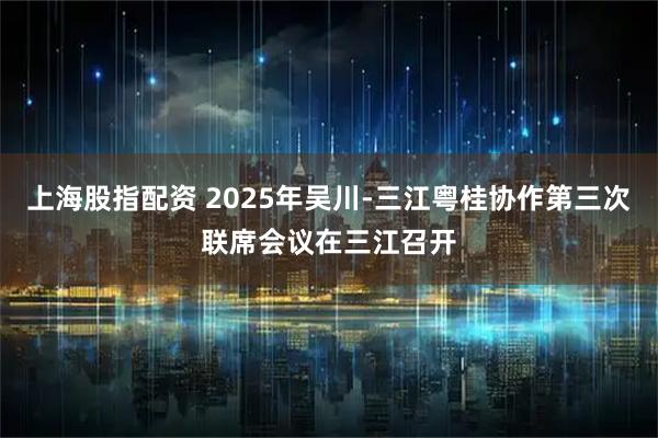 上海股指配资 2025年吴川-三江粤桂协作第三次联席会议在三江召开